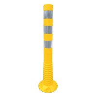 Stalp flexibil pentru delimitare trafic cu inaltimea de 75 cm, galben (1 bucata)